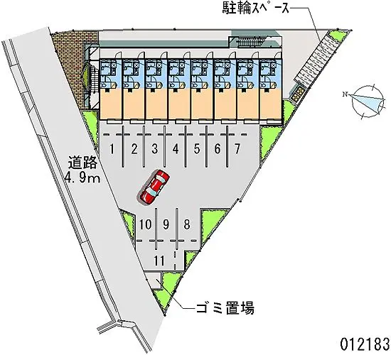 ★手数料０円★加古川市加古川町美乃利　月極駐車場（LP）